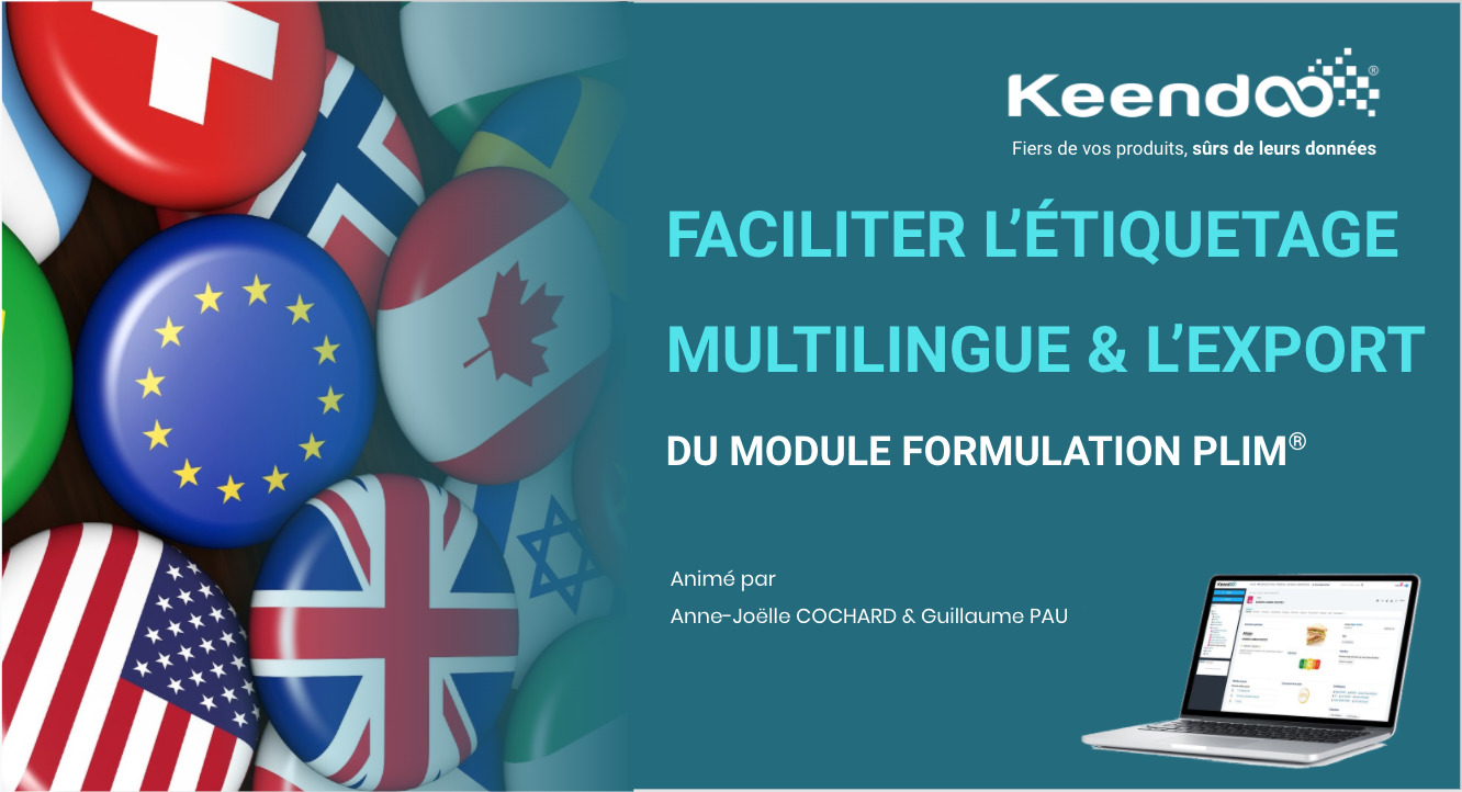 Webinaire Faciliter l'étiquetage multilingue et l'export avec Keendoo